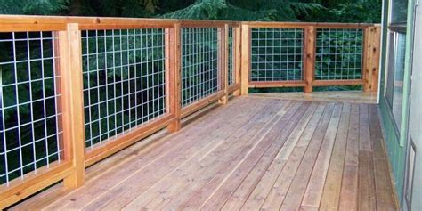 It originated from big and bulky welded hog panels, our smaller size . . Hogwire railings